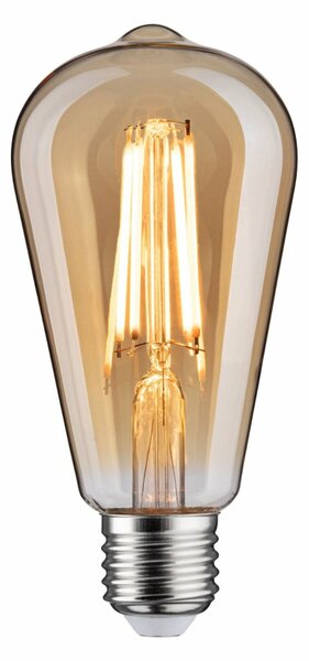 PAULMANN 1879 Filament 230V 3-krokové-stmívatelné LED žárovka Rustika E27 3 Step Dim 6W 1800K stmívatelné zlatá