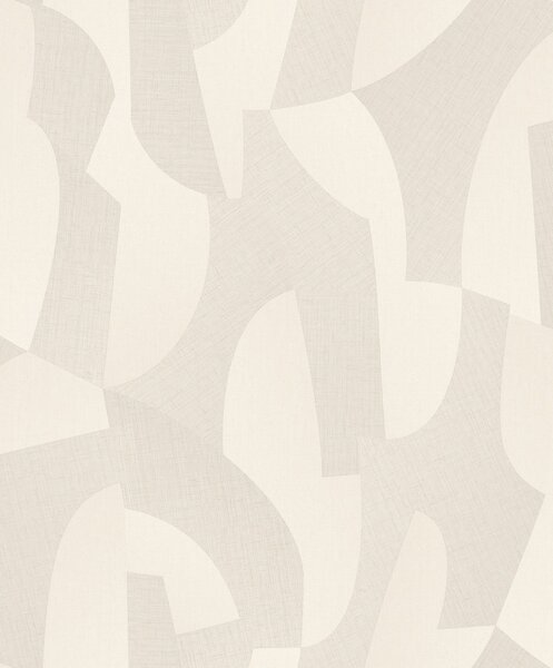 Béžová geometrická vliesová tapeta na zeď, AL26270, Allure, Decoprint