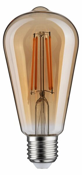 PAULMANN 1879 Filament 230V 3-krokové-stmívatelné LED žárovka Rustika E27 3 Step Dim 6W 1800K stmívatelné zlatá