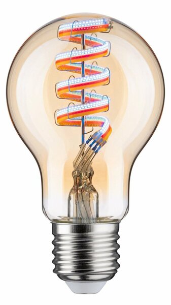PAULMANN Filament 230V Smart Home Zigbee 3.0 LED žárovka E27 6,3W RGBW+ stmívatelné zlatá