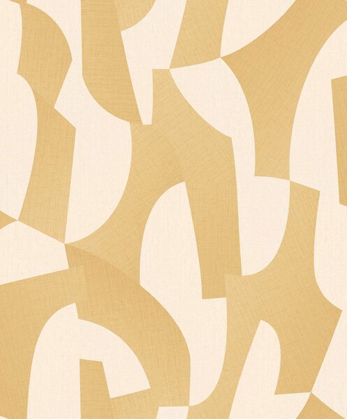 Okrová geometrická vliesová tapeta na zeď, AL26271, Allure, Decoprint