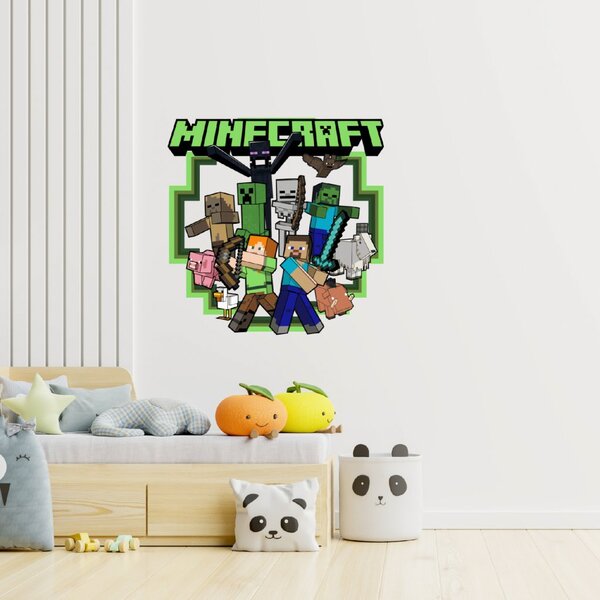 PIPPER. Textilní samolepka na zeď "Minecraft 2"