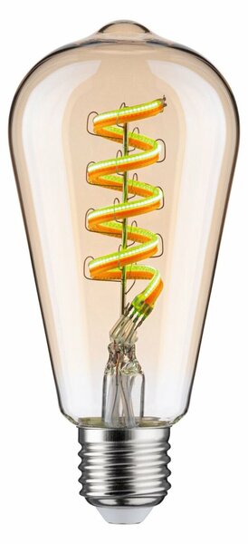 PAULMANN Filament 230V Smart Home Zigbee 3.0 LED žárovka ST64 E27 6,3W RGBW+ stmívatelné zlatá