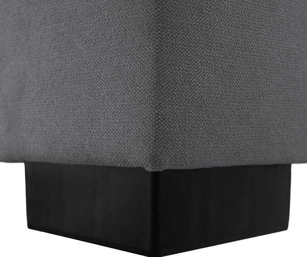 KONDELA Boxspringová pocketová postel, 180x200, šedá, APRIL