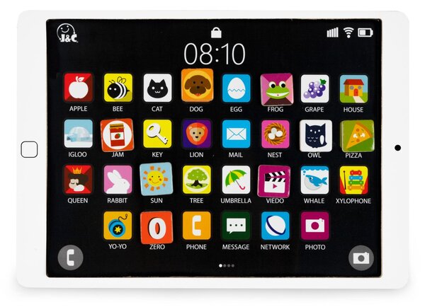 Dřevěný vzdělávací tablet a magnetická tabule ECOTOYS