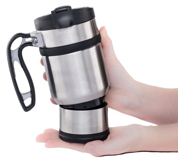 Planetary Design Termohrnek Double Shot Brushed Steel 470 ml