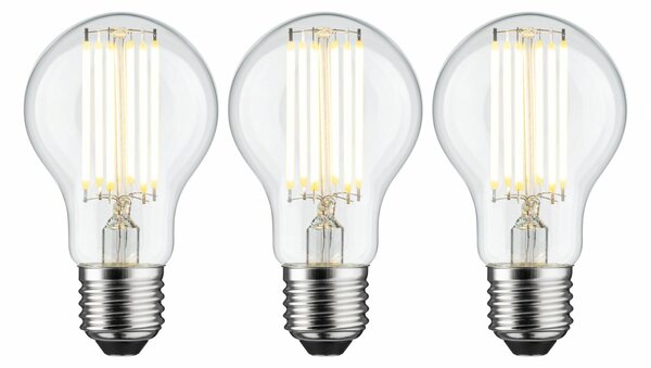 PAULMANN Eco-Line Filament 230V LED žárovka E27 3ks-sada 5W 3000K čirá