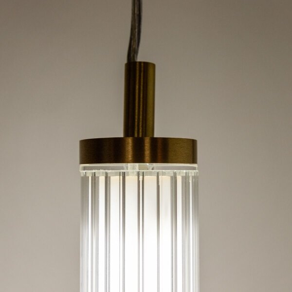 Zuma Line 1233 - LED Stm. lustr na lanku COMO LED/26W/230V 2700-6500K zlatá + DO