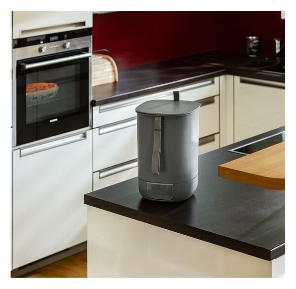 Šedý komposter 10,6 l Bokashi – Plastia