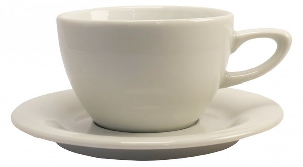 Karlovarský porcelán Šálek na latte Zdena 350 ml s podšálkem