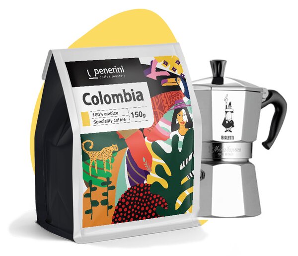 Penerini coffee Dárkový balíček Bialetti Moka Express Preferovaná chuť: Ovocitější tóny