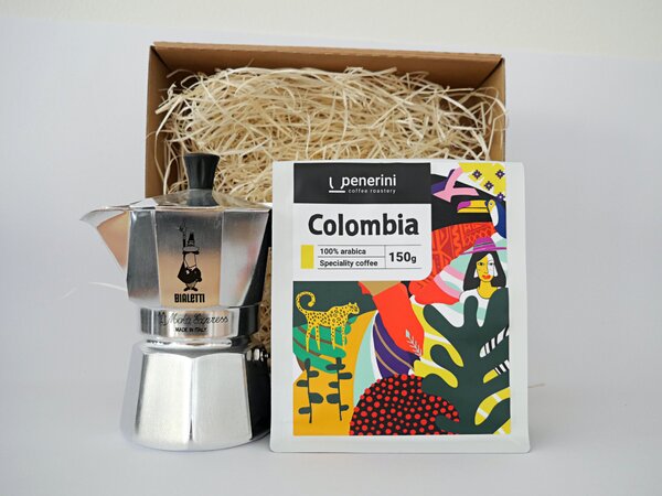 Penerini coffee Dárkový balíček Bialetti Moka Express Preferovaná chuť: Ovocitější tóny