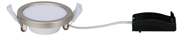 Paulmann Areo, niklové polozapuštěné svítidlo, 5W LED 3000K, prům. 8cm, IP23