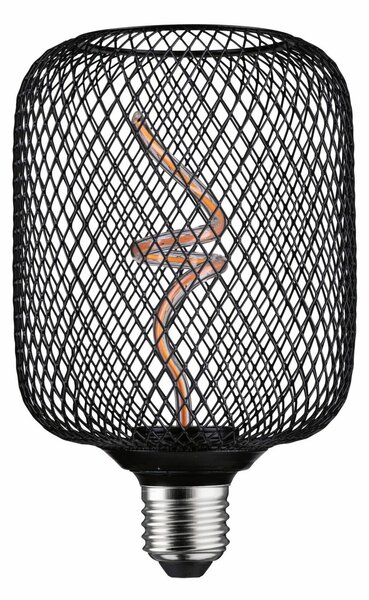 PAULMANN Kovic Glow Standard 230V LED žárovka Zyl E27 4W 1800K stmívatelné černá