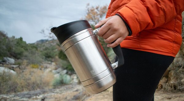 Planetary Design BruTrek French Press s Brü Stop Obsidian 1400 ml
