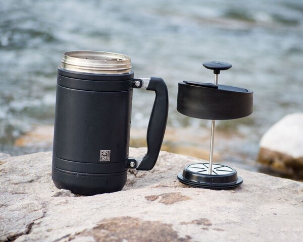 Planetary Design BruTrek French Press s Brü Stop Obsidian 900 ml
