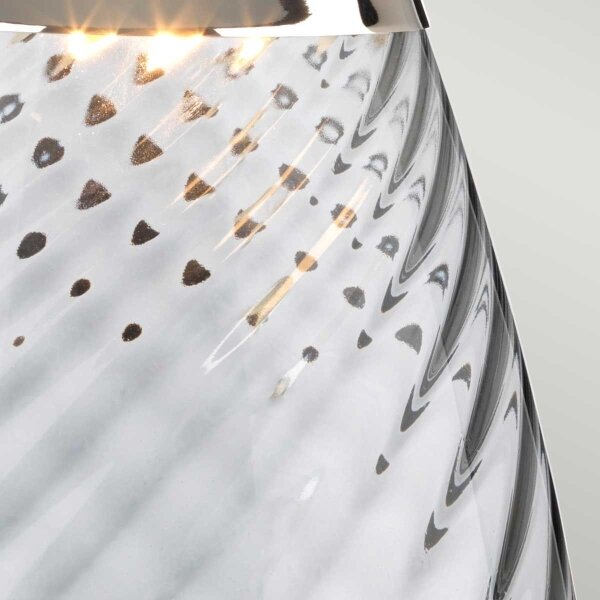 Elstead LENA-TL-L-SMOKE - LED Stolní lampa LENA 1xE27/40W/230V 74 cm šedá