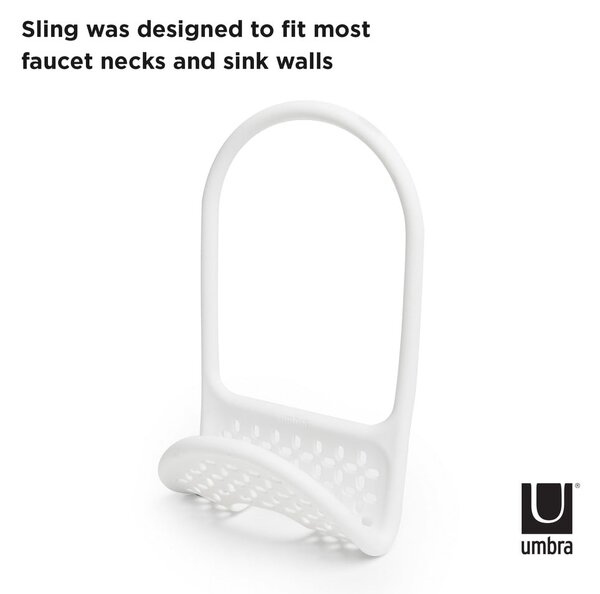 Závěsný plastový držák na houbičku Sling – Umbra