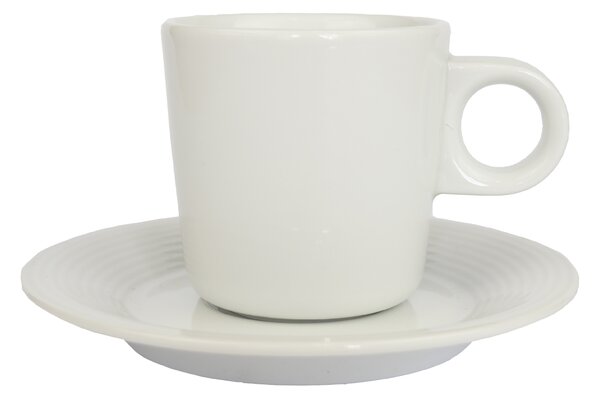 Karlovarský porcelán Šálek na doppio Tono 140 ml s podšálkem
