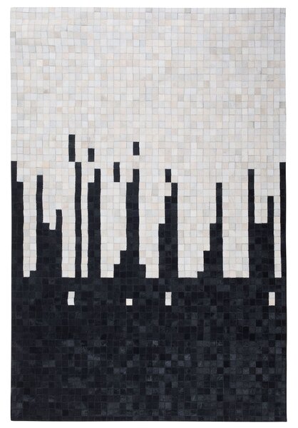 Koberec BOLU Černá 160 x 230 cm Kůže