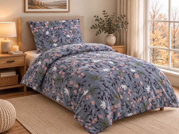 Jahu MyHouse Rose mikroplyšové povlečení Rozměr: 1x 70 x 90 a 1x 140 x 200 cm