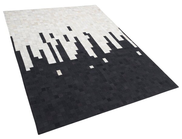 Koberec BOLU Černá 160 x 230 cm Kůže