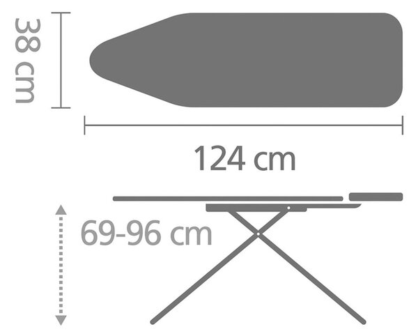 Žehlicí prkno Titan Oval B – Brabantia