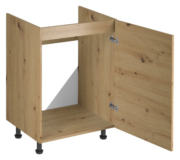 KONDELA Dřezová skříňka, dub artisan, univerzální, LANGEN D60Z