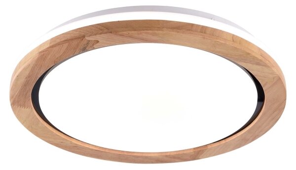LED Koupelnové stropní svítidlo LED/24W/230V pr. 39 cm IP44 dub