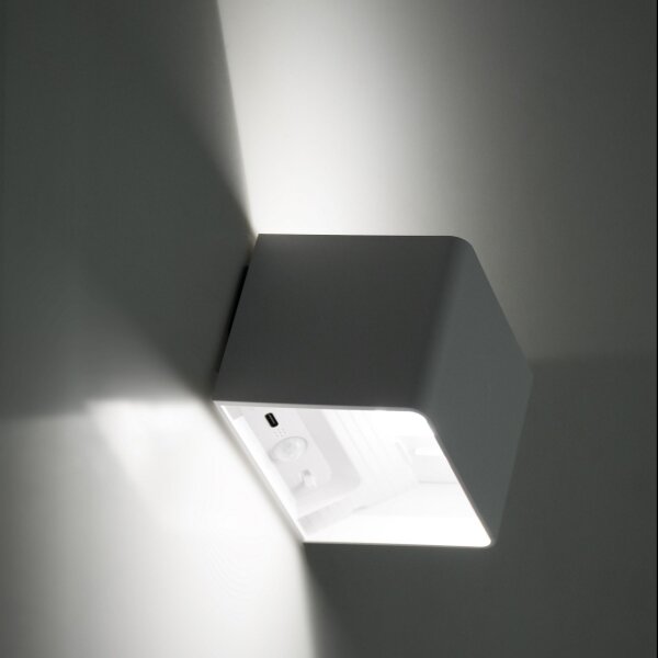 LED Nástěnné svítidlo se senzorem MIRI LED/2,5W/3,7V 3000-6400K 4000 mAh bílá