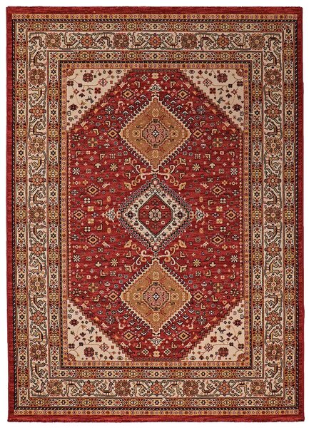 Breno Kusový koberec PRAGUE 93/IB2R, Červená, Vícebarevné, 133 x 190 cm