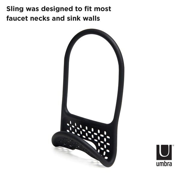 Závěsný plastový držák na houbičku Sling – Umbra