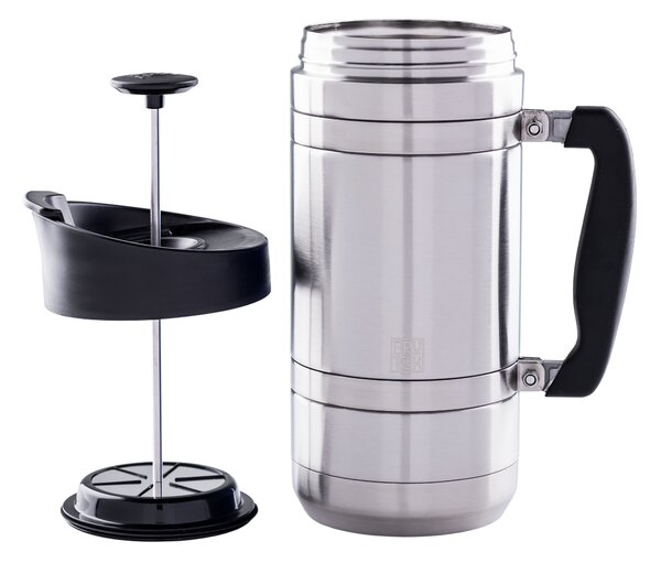 Planetary Design BruTrek French Press s Brü Stop Brushed Steel 1400 ml