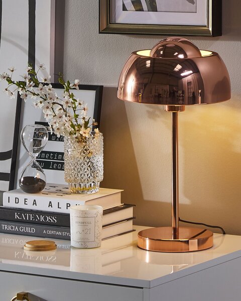 Stolní lampa SENETTE Kov Měděná