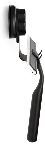 Černá samodržící nástěnná stěrka na sklo s držákem Compactor Bestlock Black Double Hook Squeegee