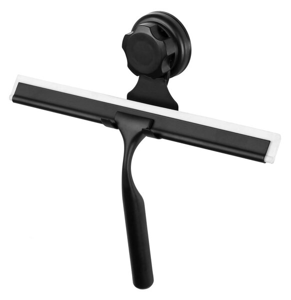 Černá samodržící nástěnná stěrka na sklo s držákem Compactor Bestlock Black Double Hook Squeegee