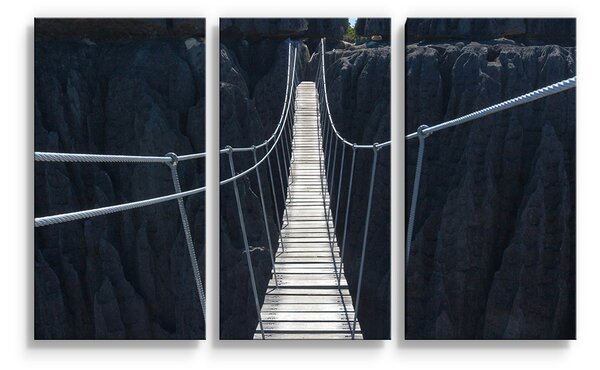 Sablio Obraz - 3-dílný Visutý most - 120x80 cm