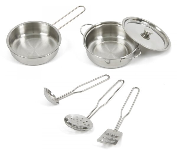 Dřevěná kuchyňka pro děti EcoToys zvuky + světla bílá