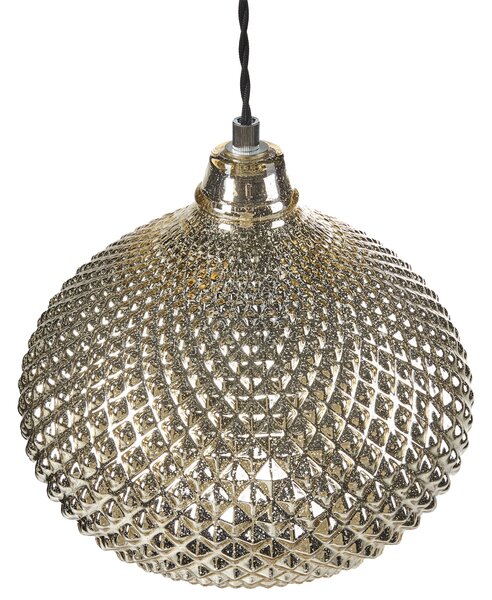 Závěsná lampa MADON Sklo Zlatá