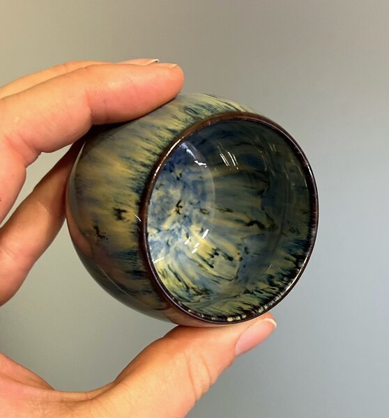 Penerini coffee Egg - Keramický šálek Blue