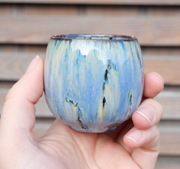 Penerini coffee Egg - Keramický šálek Blue