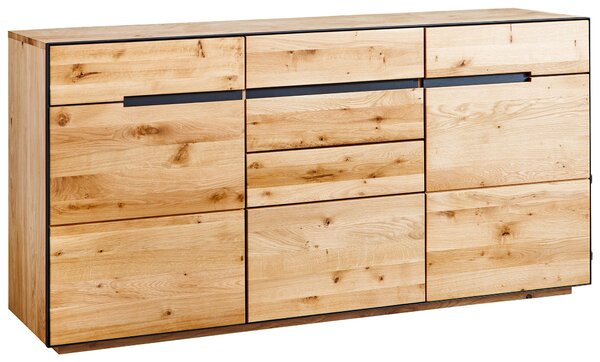 ŠIROKÁ KOMODA, divoký dub, barvy dubu, 165/85/42 cm Linea Natura - Šuplíkové komody