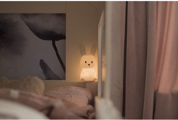 Bílé LED dětské noční světlo Bunny – Star Trading