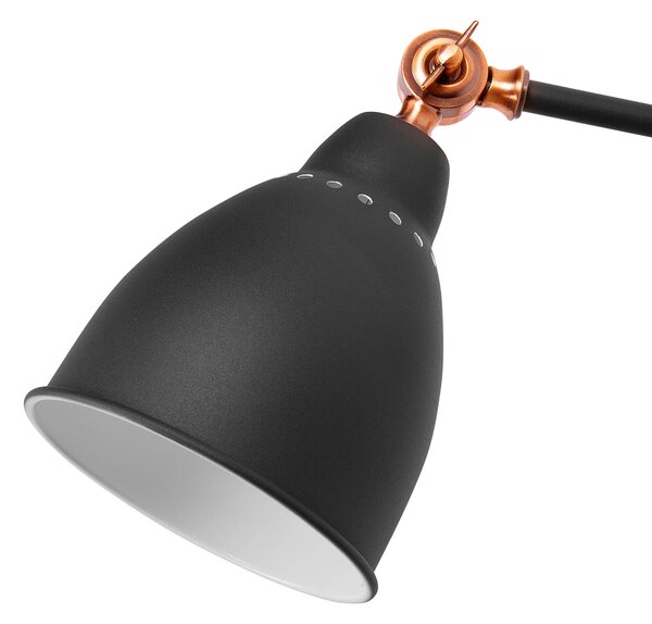 Nástěnná lampa MISSISSIPPI Nastavitelná Kov Grafitově šedá