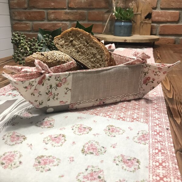 Květinový košík na pečivo Barva: Modrá