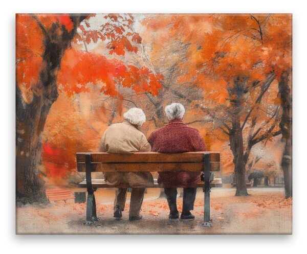 Obraz na plátně - Podzimní věrnost - 50x40 cm