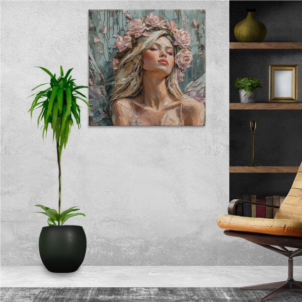 Obraz na plátně - Růžové snění 3 - 80x80 cm