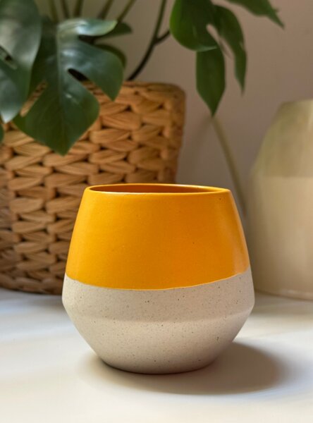 Keramický šálek Tea cup Yellow 200 ml