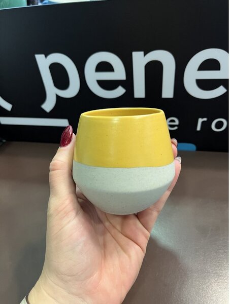 Keramický šálek Tea cup Yellow 200 ml
