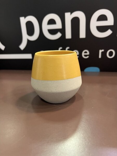 Keramický šálek Tea cup Yellow 200 ml